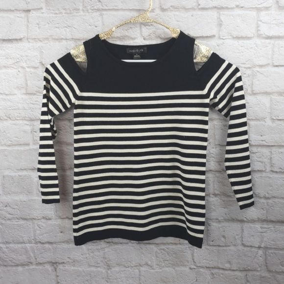 August silk women's Cold Shoulder Sweater - Picture 1 of 6